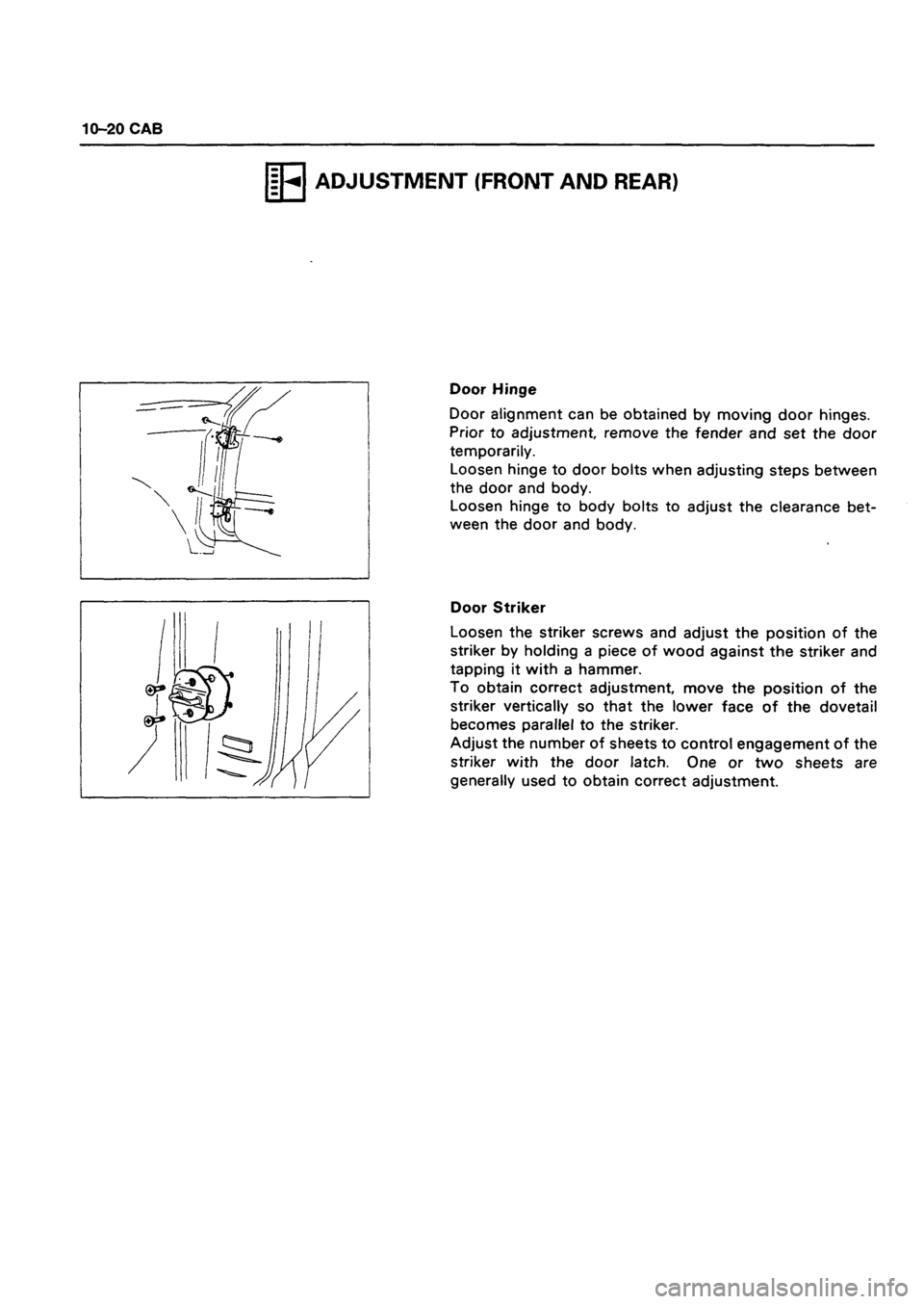 ISUZU DB SERIES 1993 Workshop Manual ISUZU DB SERIES 1993 Workshop Manual