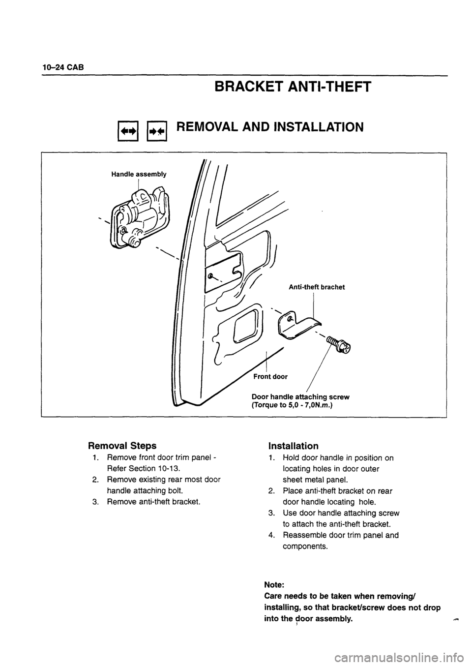 ISUZU DB SERIES 1993 Workshop Manual ISUZU DB SERIES 1993 Workshop Manual