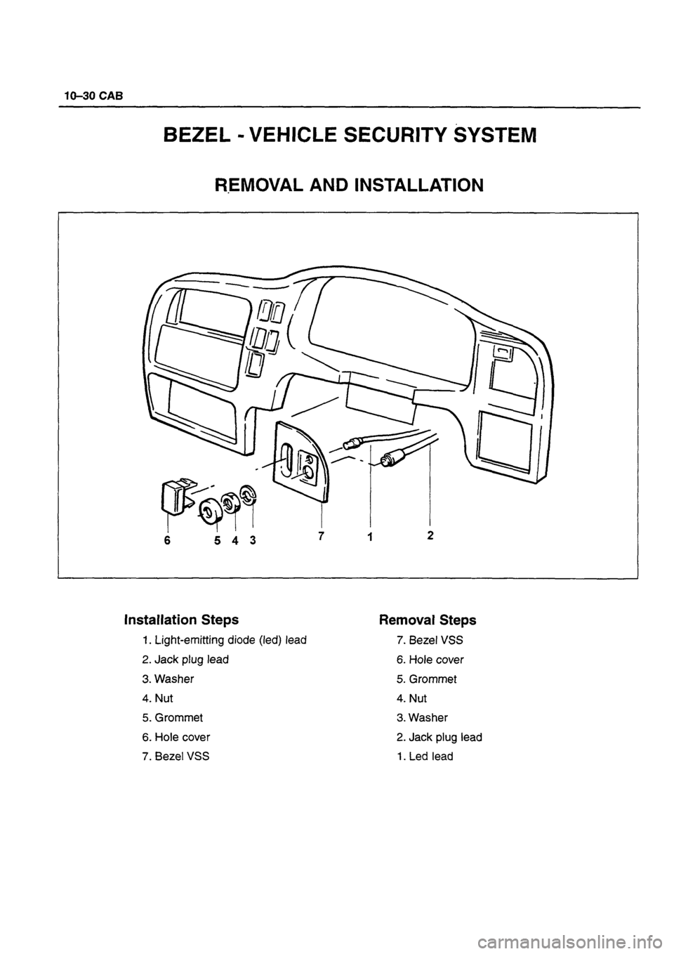 ISUZU DB SERIES 1993 Workshop Manual ISUZU DB SERIES 1993 Workshop Manual