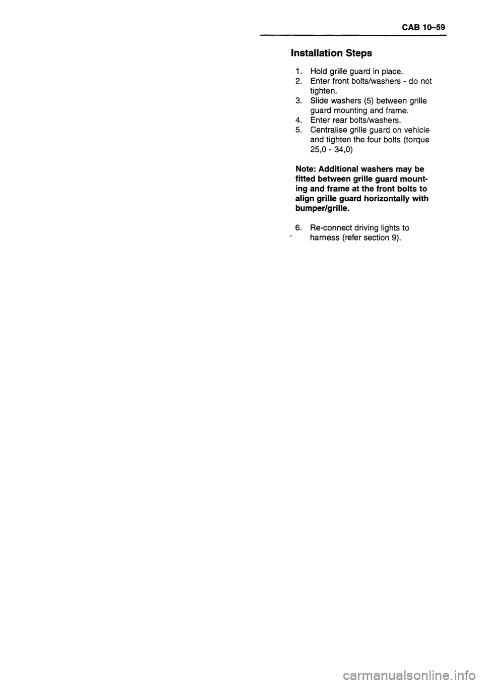 ISUZU DB SERIES 1993 Workshop Manual ISUZU DB SERIES 1993 Workshop Manual
