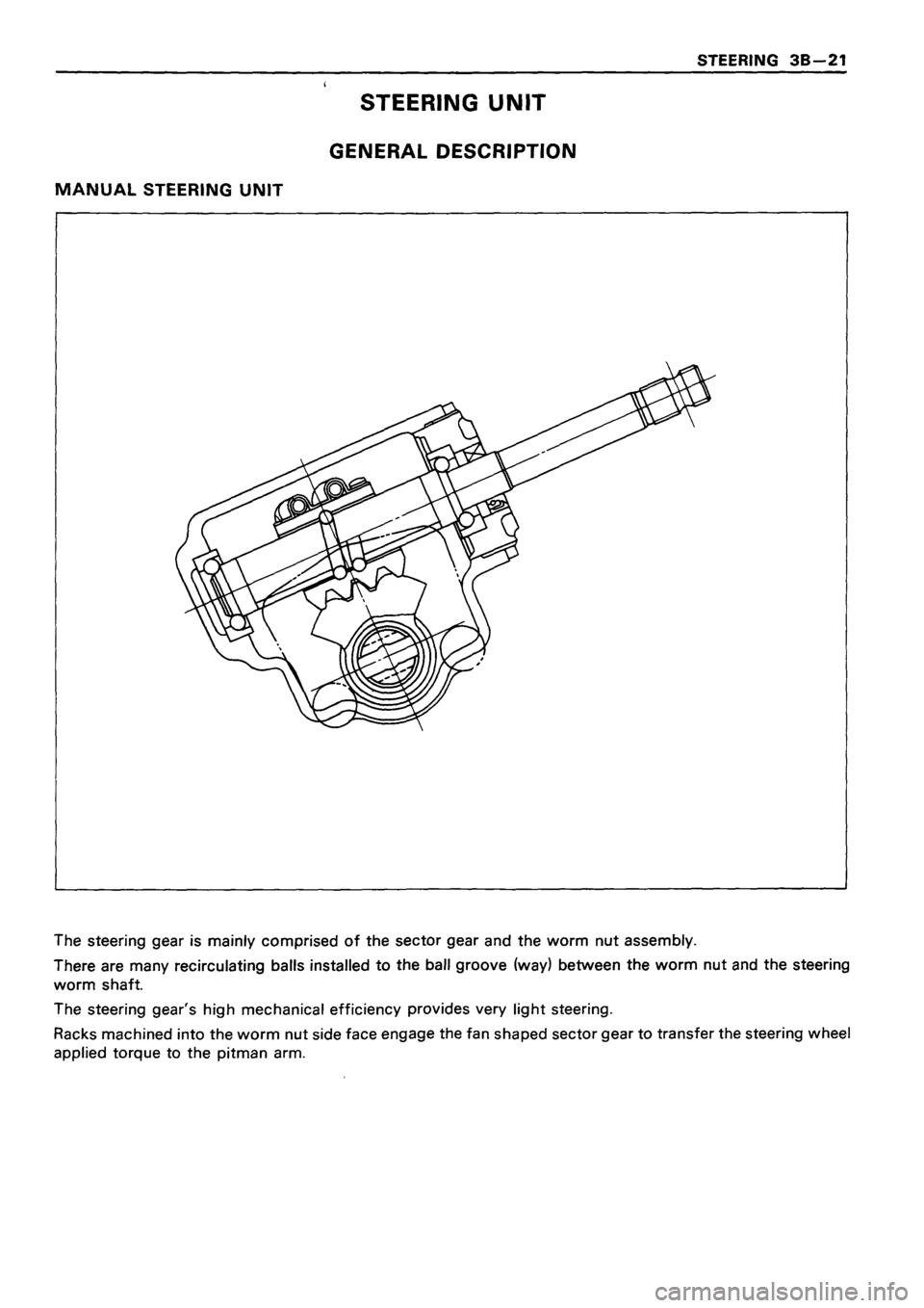 ISUZU DB SERIES 1993  Workshop Manual 