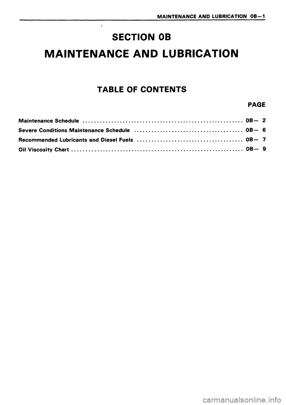 ISUZU DB SERIES 1993 Owners Manual ISUZU DB SERIES 1993 Owners Manual