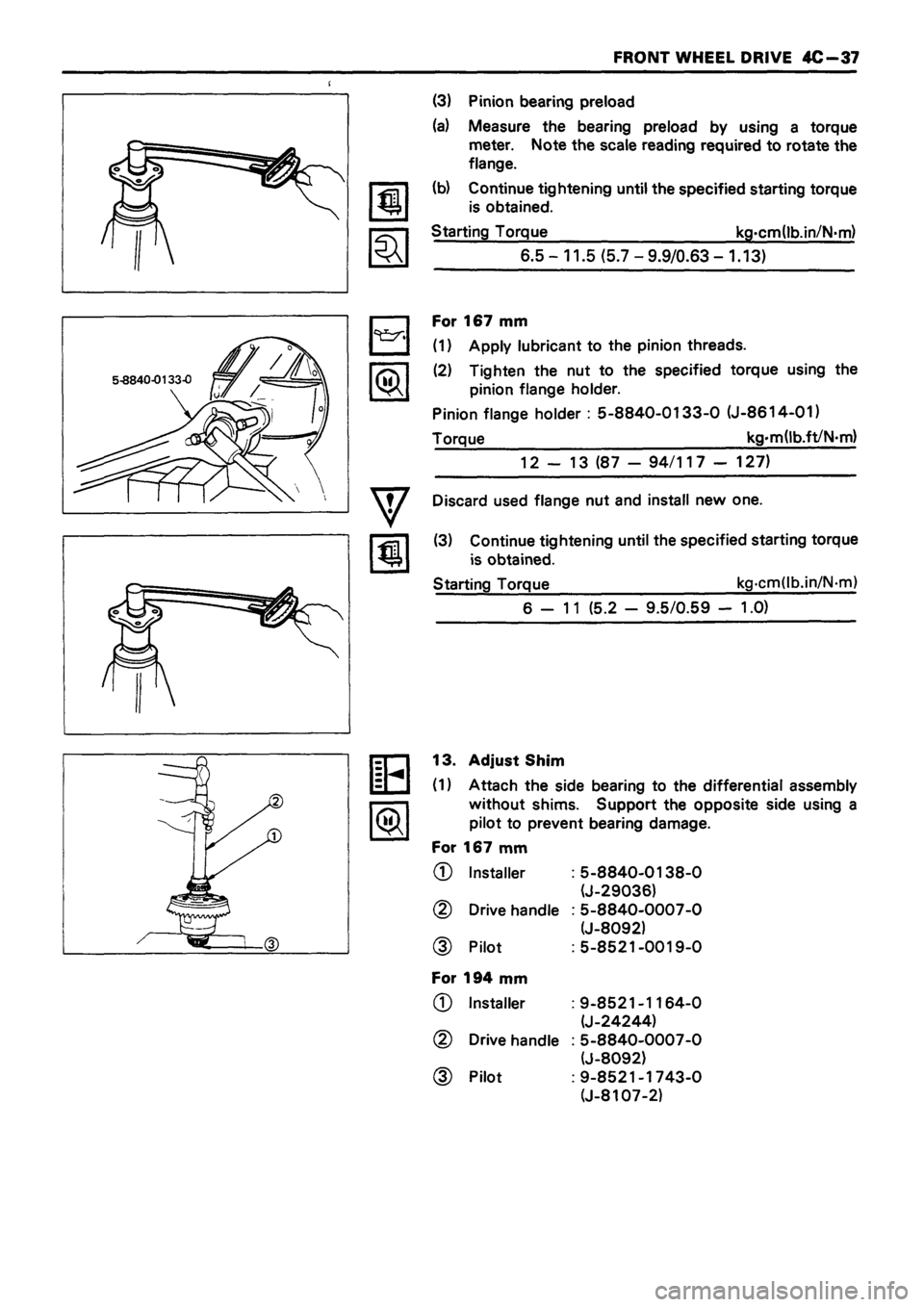 ISUZU DB SERIES 1993 Workshop Manual ISUZU DB SERIES 1993 Workshop Manual