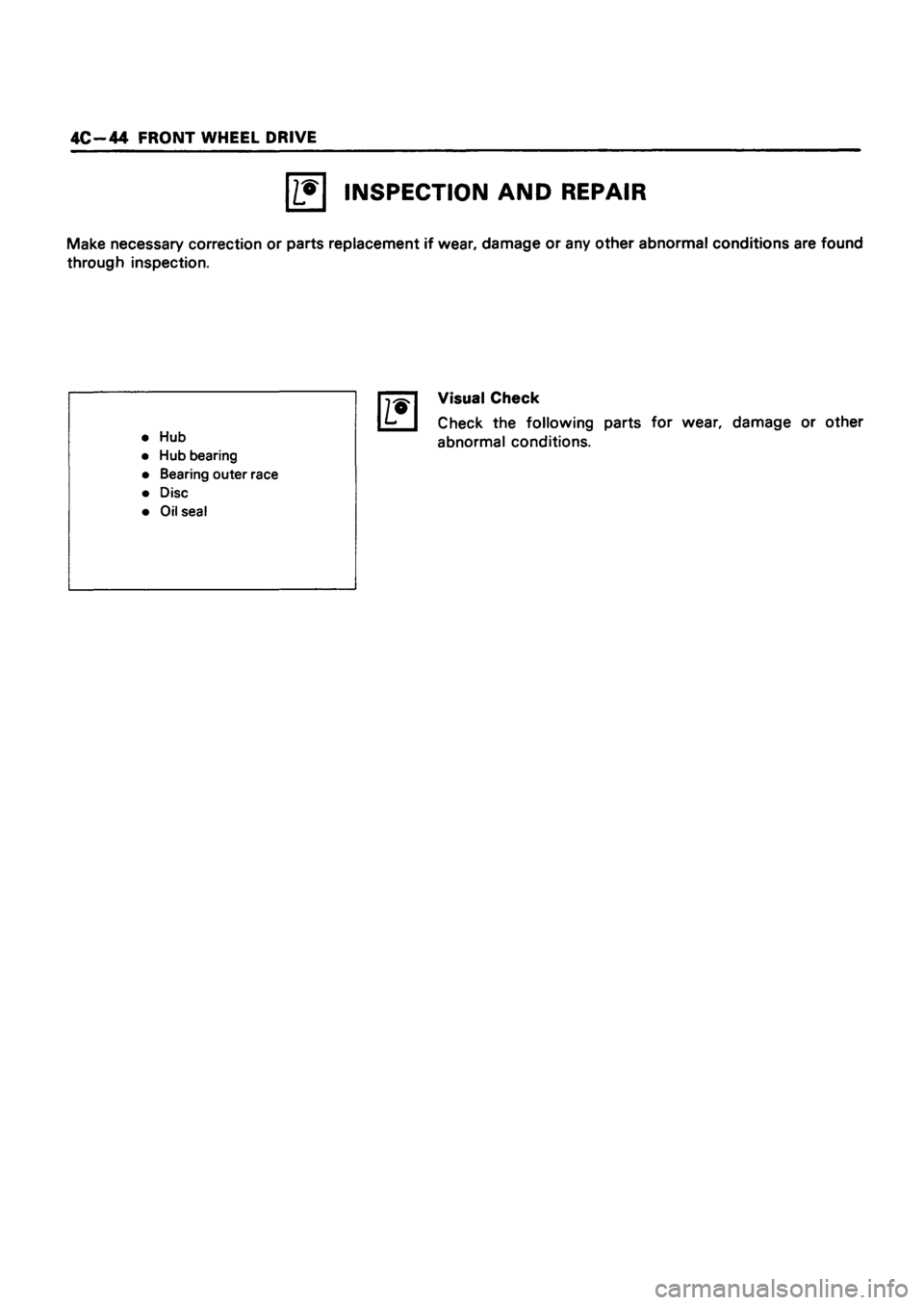 ISUZU DB SERIES 1993 Workshop Manual ISUZU DB SERIES 1993 Workshop Manual
