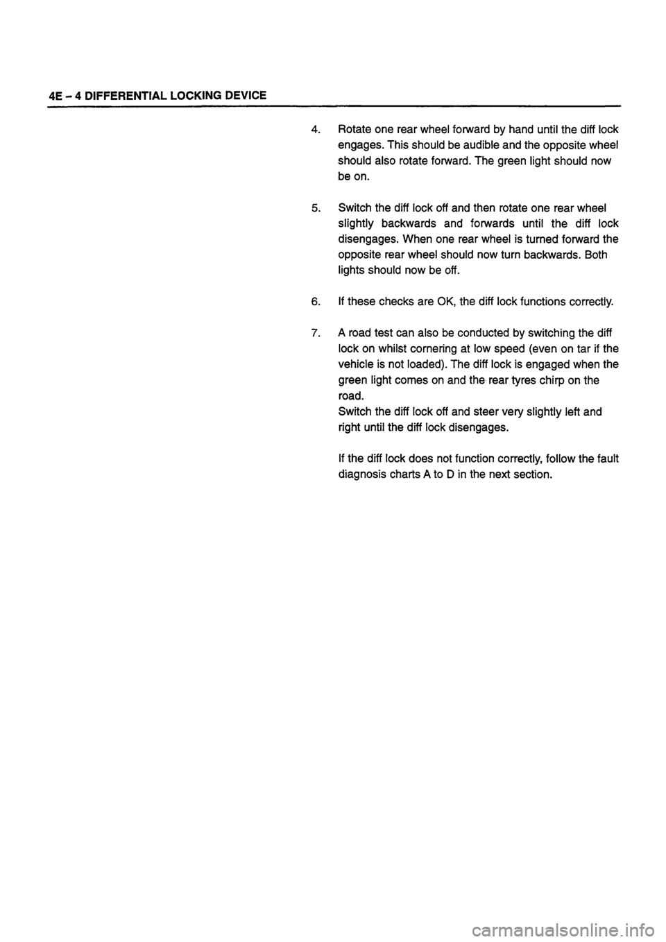 ISUZU DB SERIES 1993  Workshop Manual 