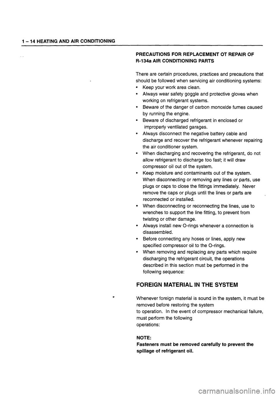 ISUZU DB SERIES 1993 Service Manual 