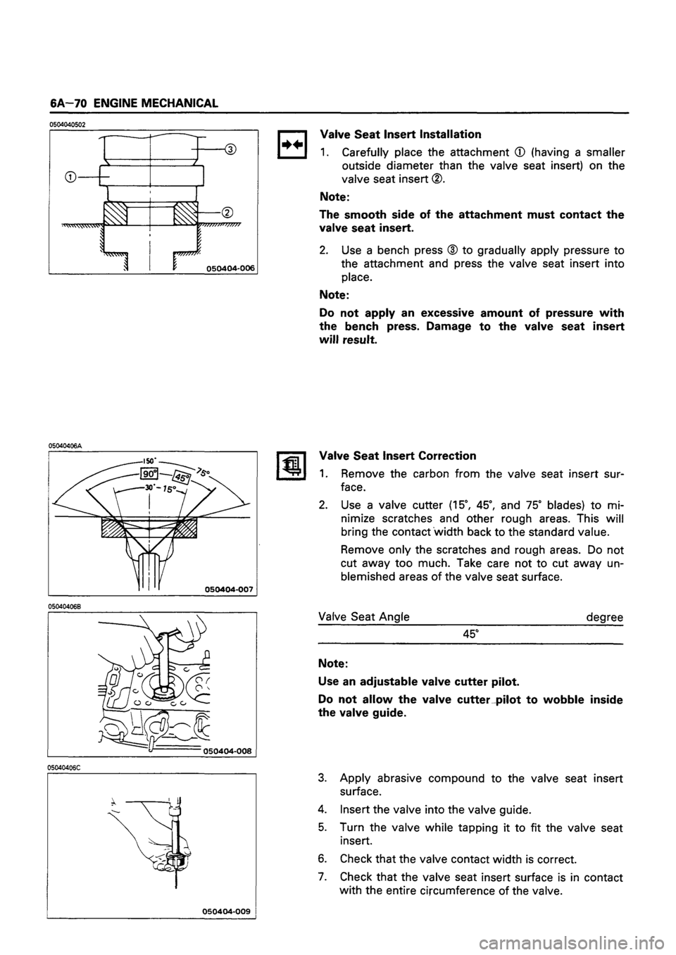 ISUZU DB SERIES 1993  Workshop Manual 