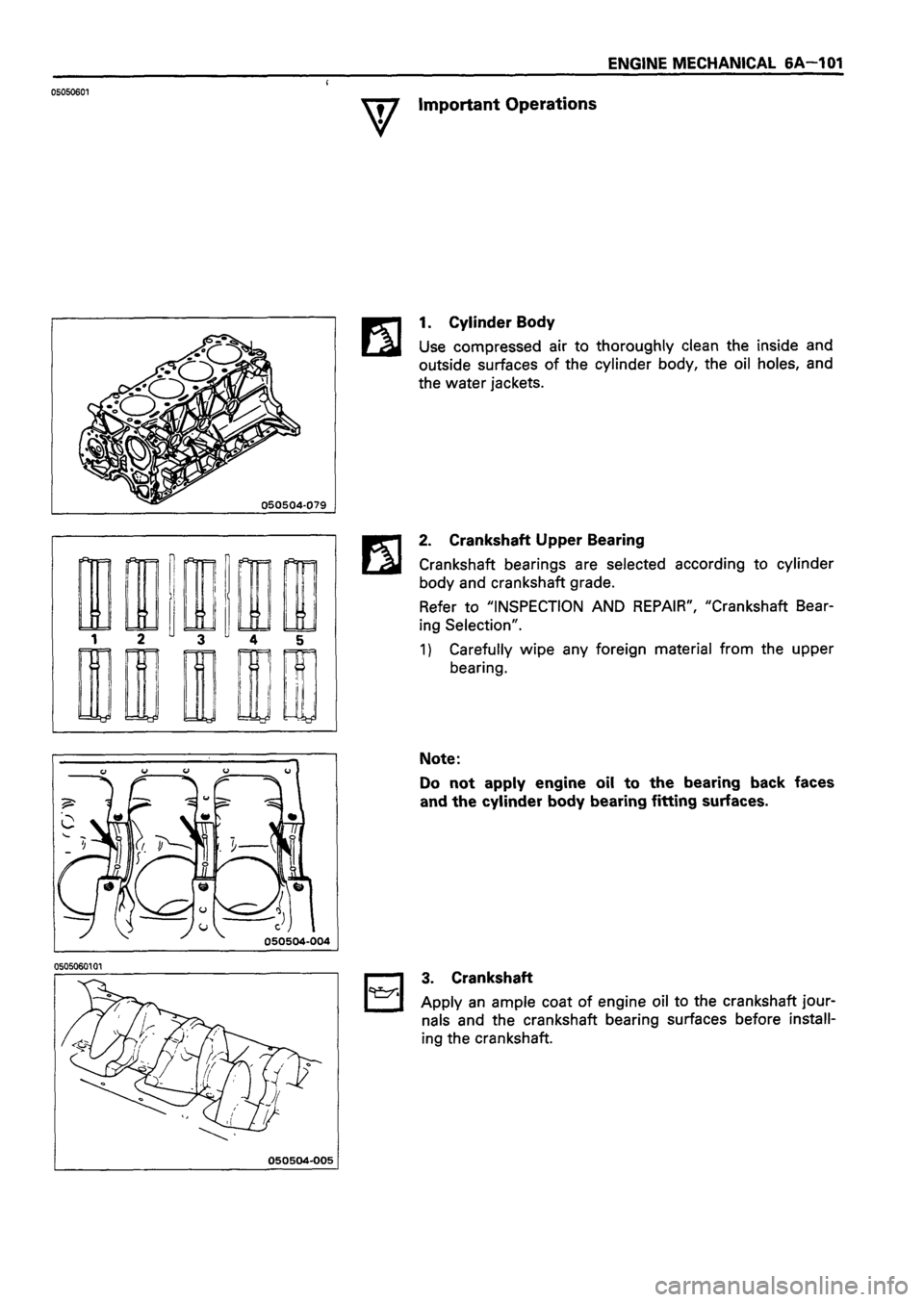 ISUZU DB SERIES 1993  Workshop Manual 