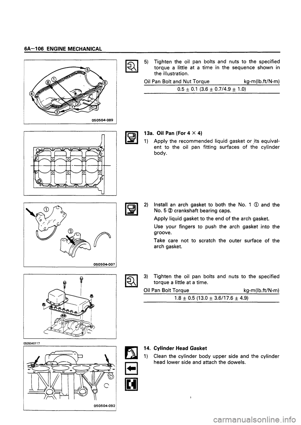 ISUZU DB SERIES 1993  Workshop Manual 