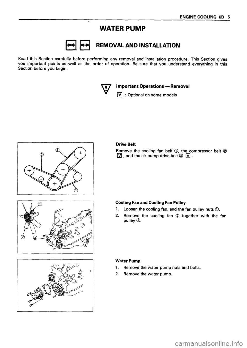 ISUZU DB SERIES 1993  Workshop Manual 