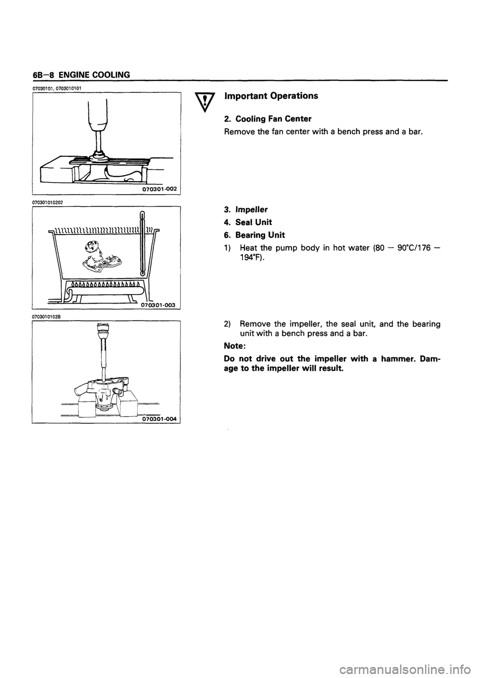 ISUZU DB SERIES 1993  Workshop Manual 