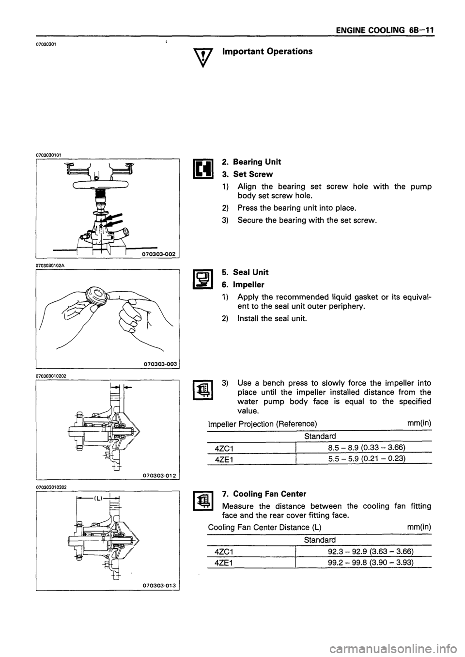 ISUZU DB SERIES 1993  Workshop Manual 