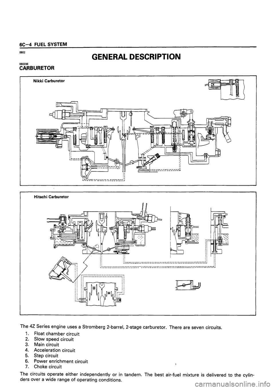ISUZU DB SERIES 1993  Workshop Manual 