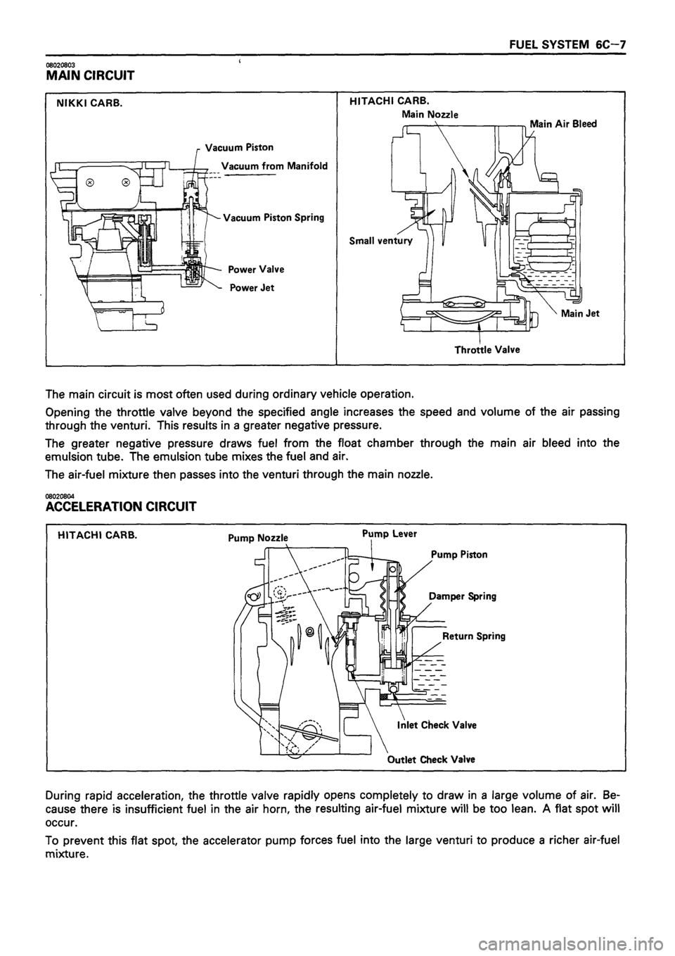 ISUZU DB SERIES 1993  Workshop Manual 
