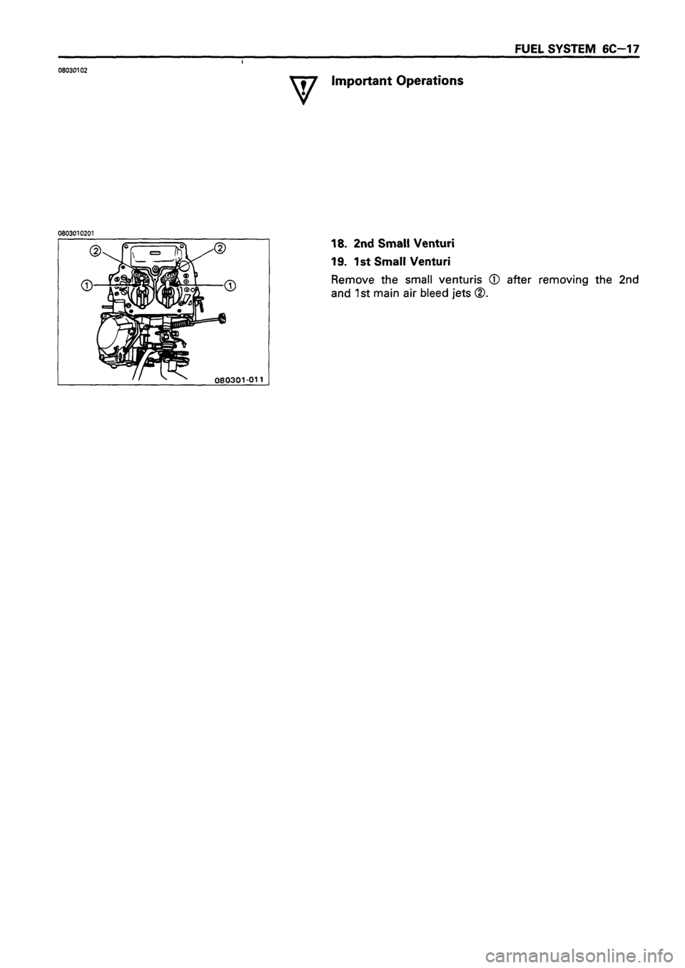 ISUZU DB SERIES 1993  Workshop Manual 