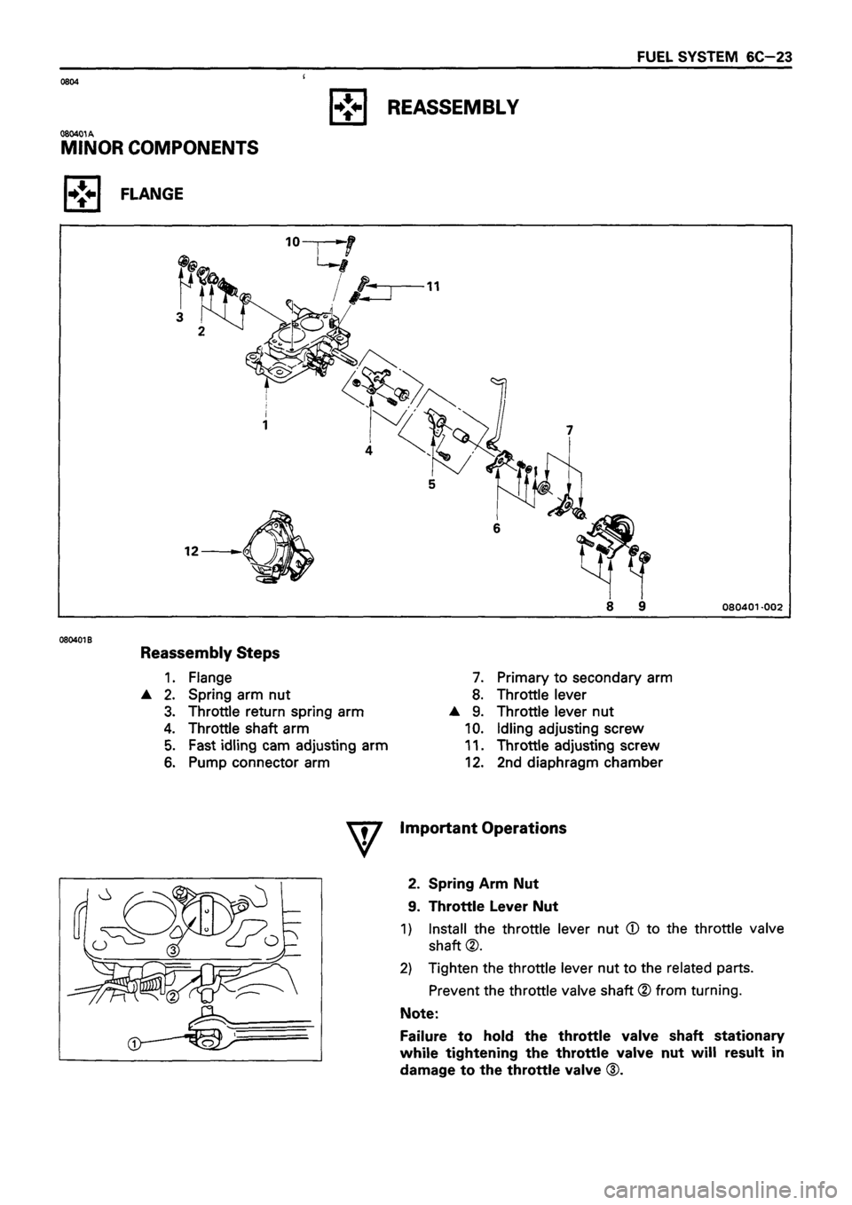 ISUZU DB SERIES 1993  Workshop Manual 