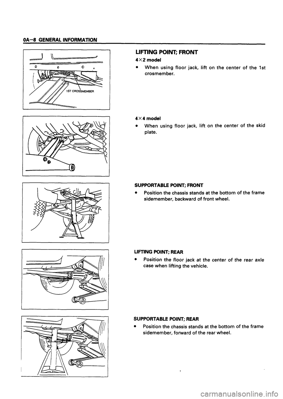 ISUZU TF SERIES 1993 User Guide ISUZU TF SERIES 1993 User Guide