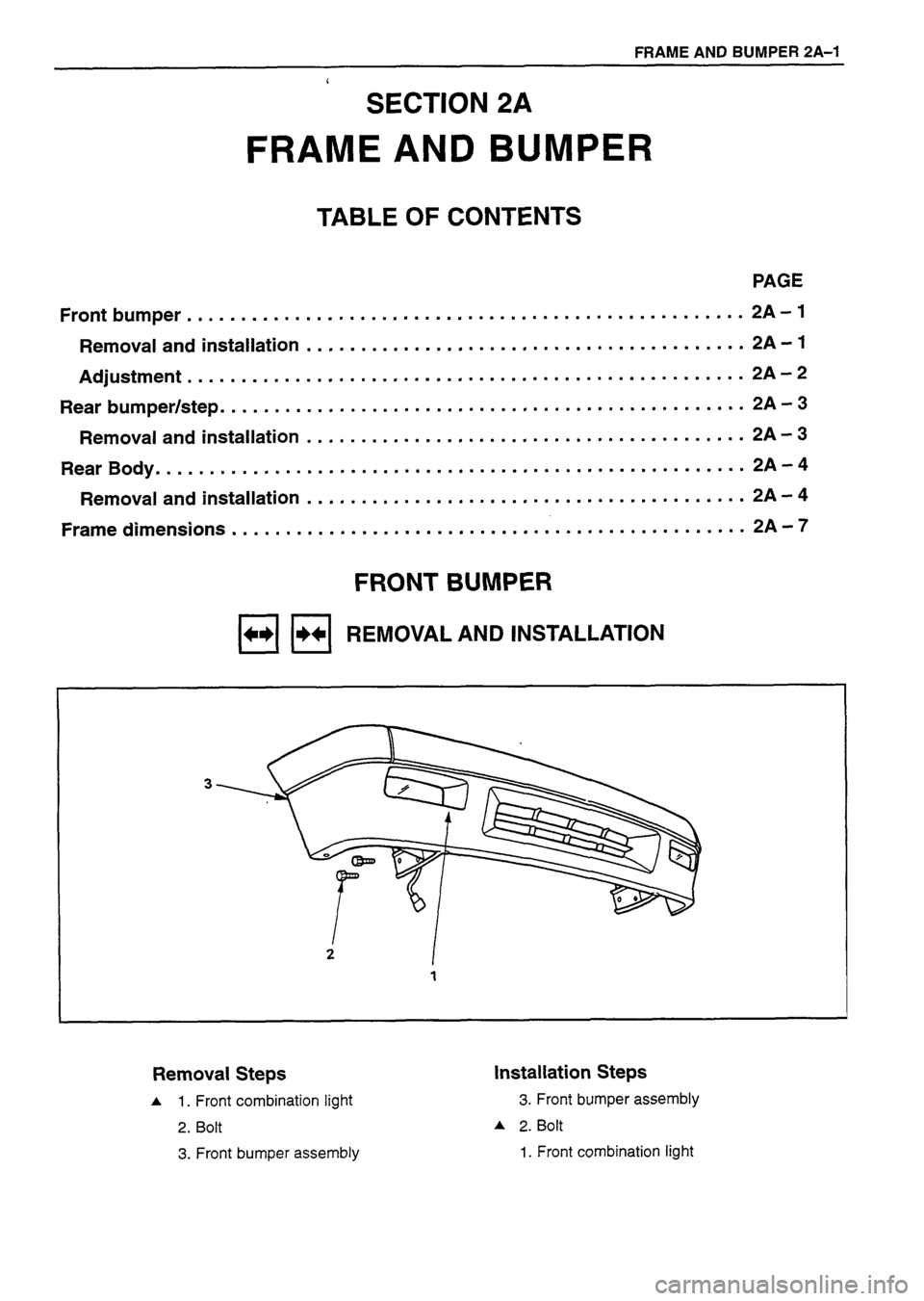 ISUZU TF SERIES 1993 Workshop Manual ISUZU TF SERIES 1993 Workshop Manual