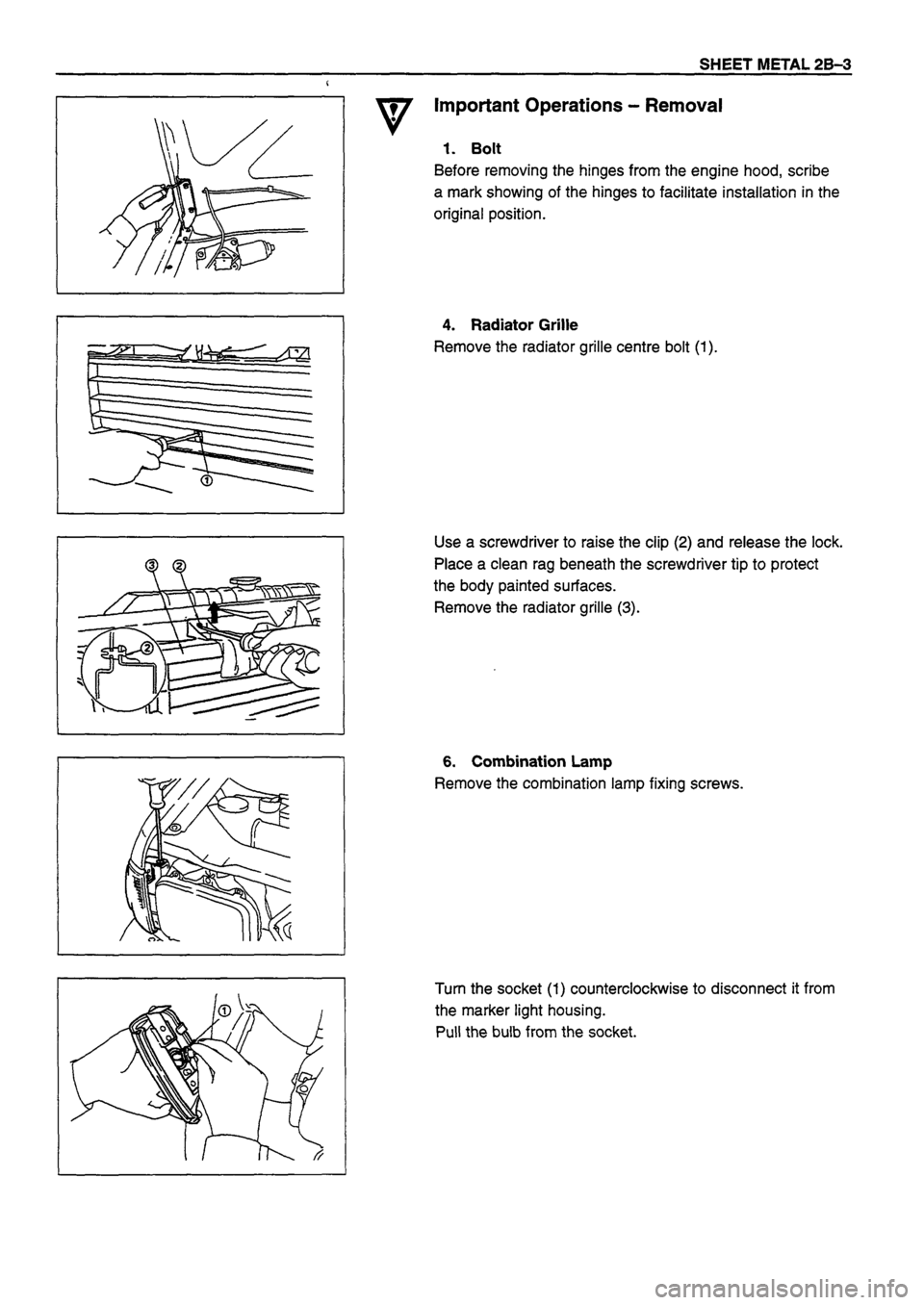 ISUZU TF SERIES 1993  Workshop Manual 