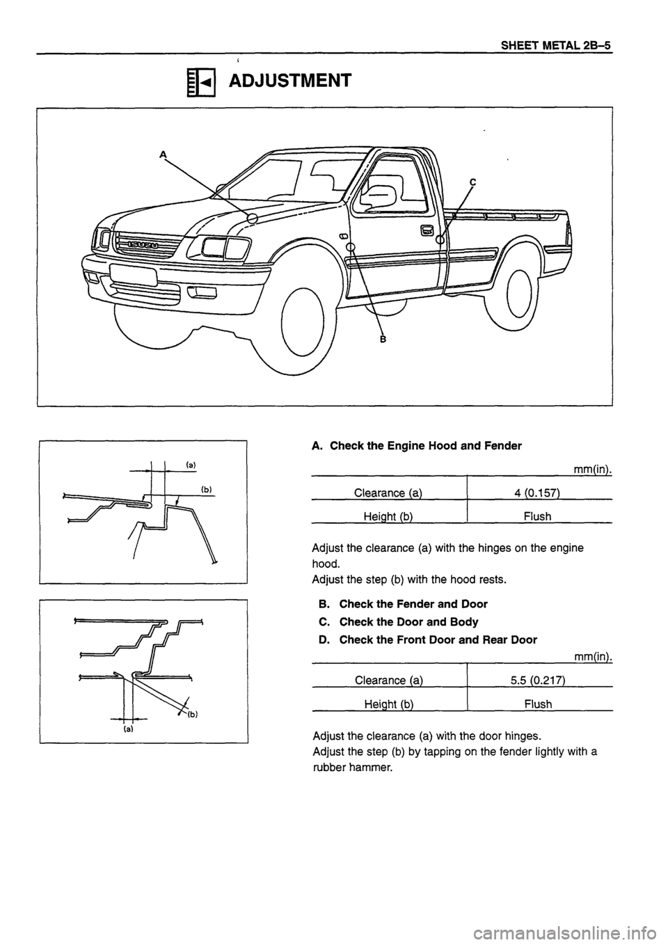 ISUZU TF SERIES 1993  Workshop Manual 