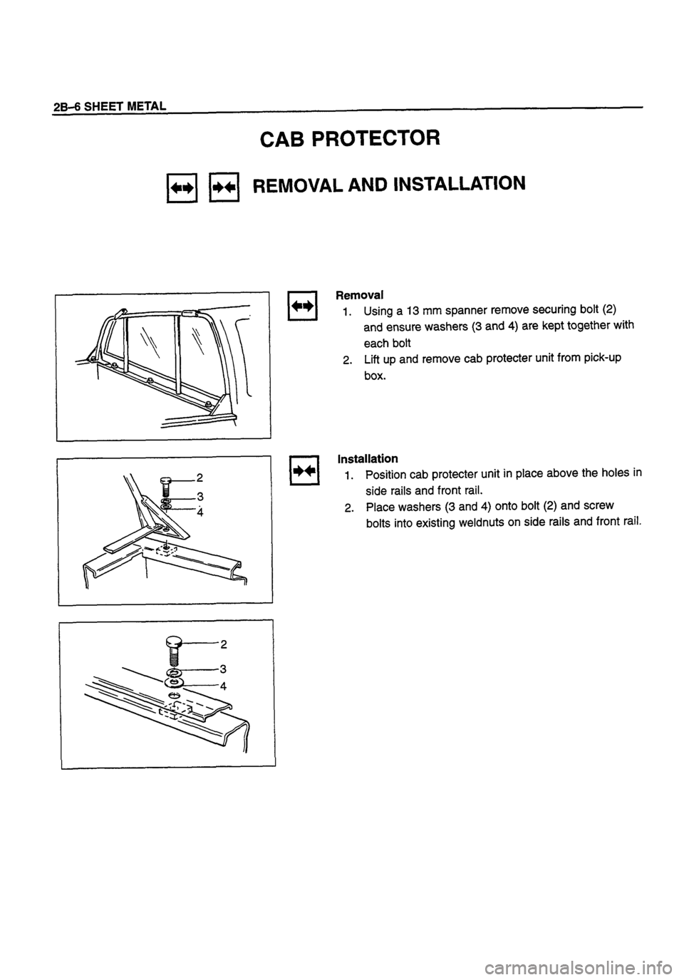 ISUZU TF SERIES 1993  Workshop Manual 