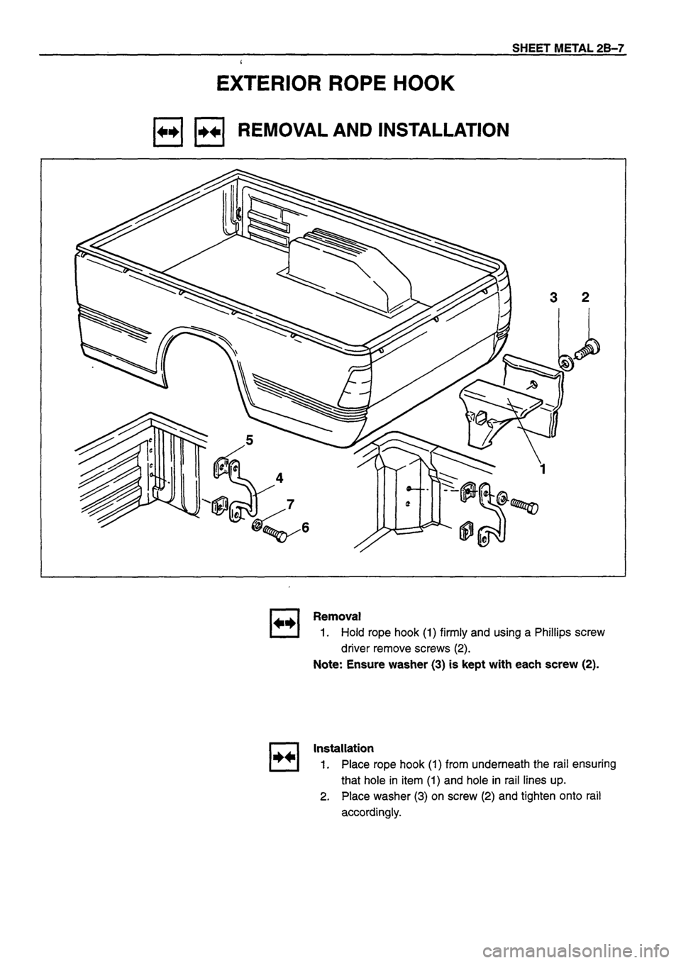 ISUZU TF SERIES 1993  Workshop Manual 