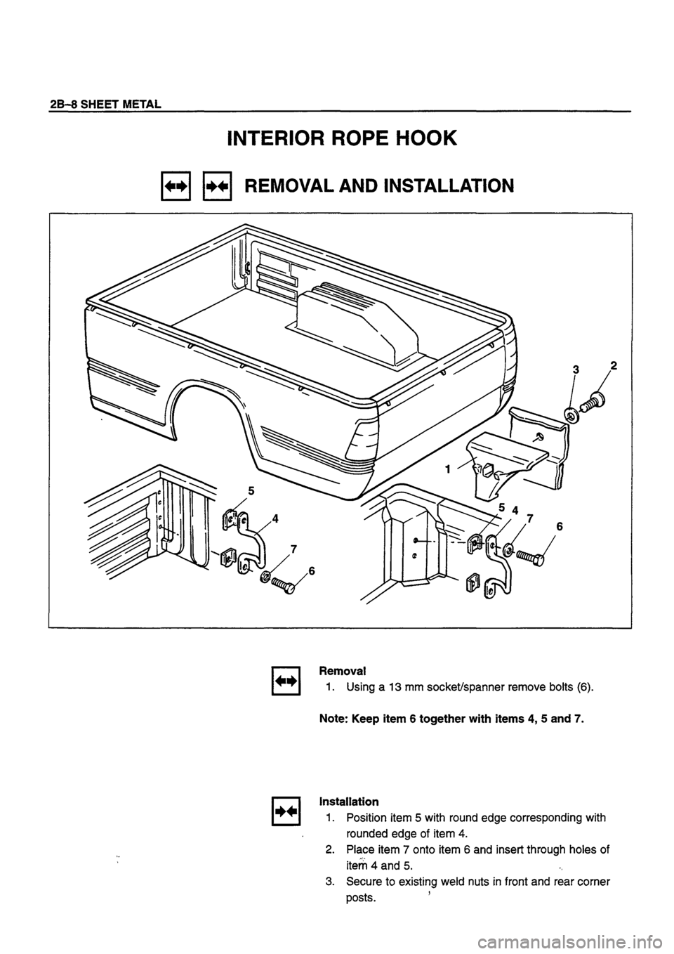 ISUZU TF SERIES 1993  Workshop Manual 