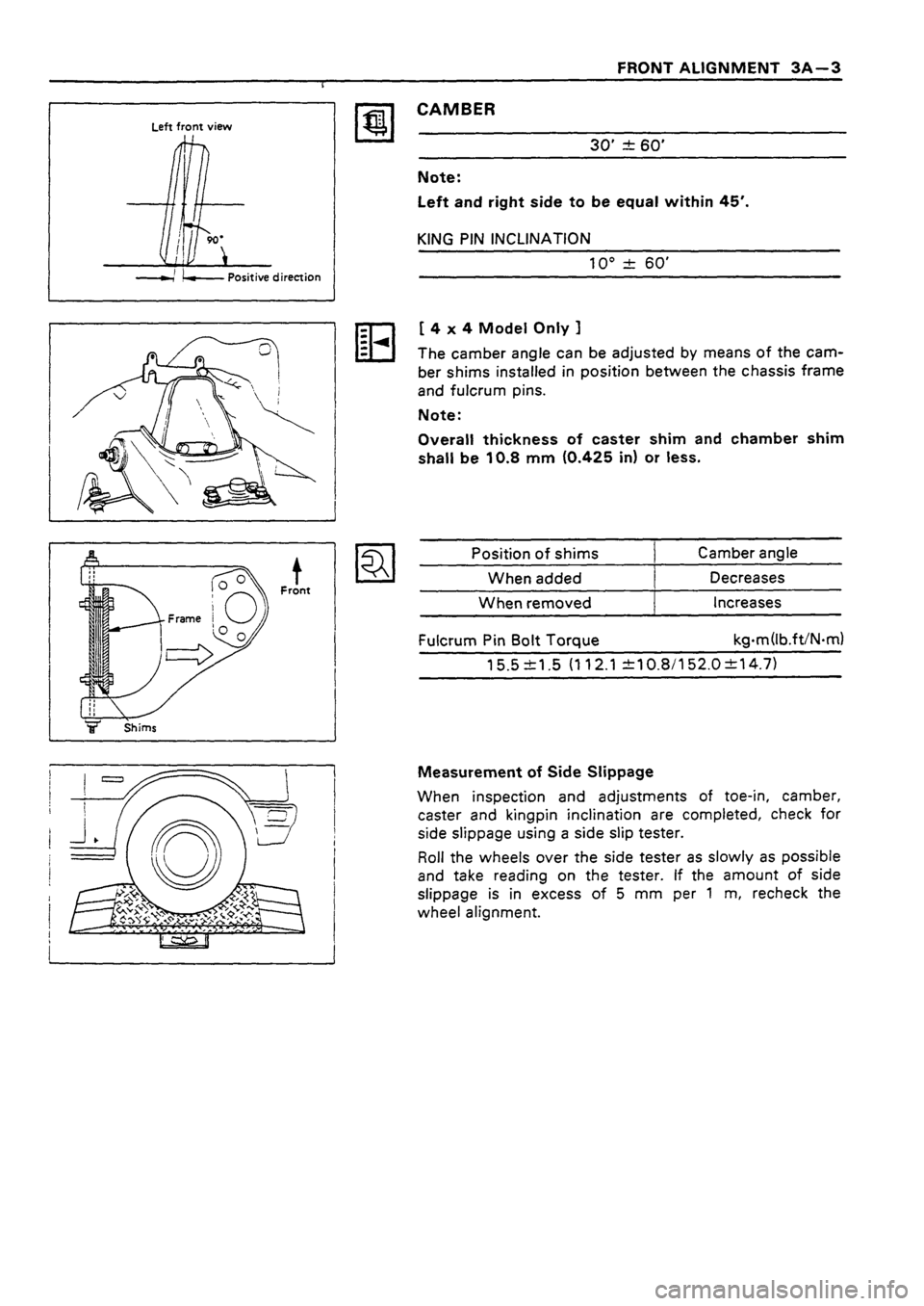 ISUZU TF SERIES 1993  Workshop Manual 
