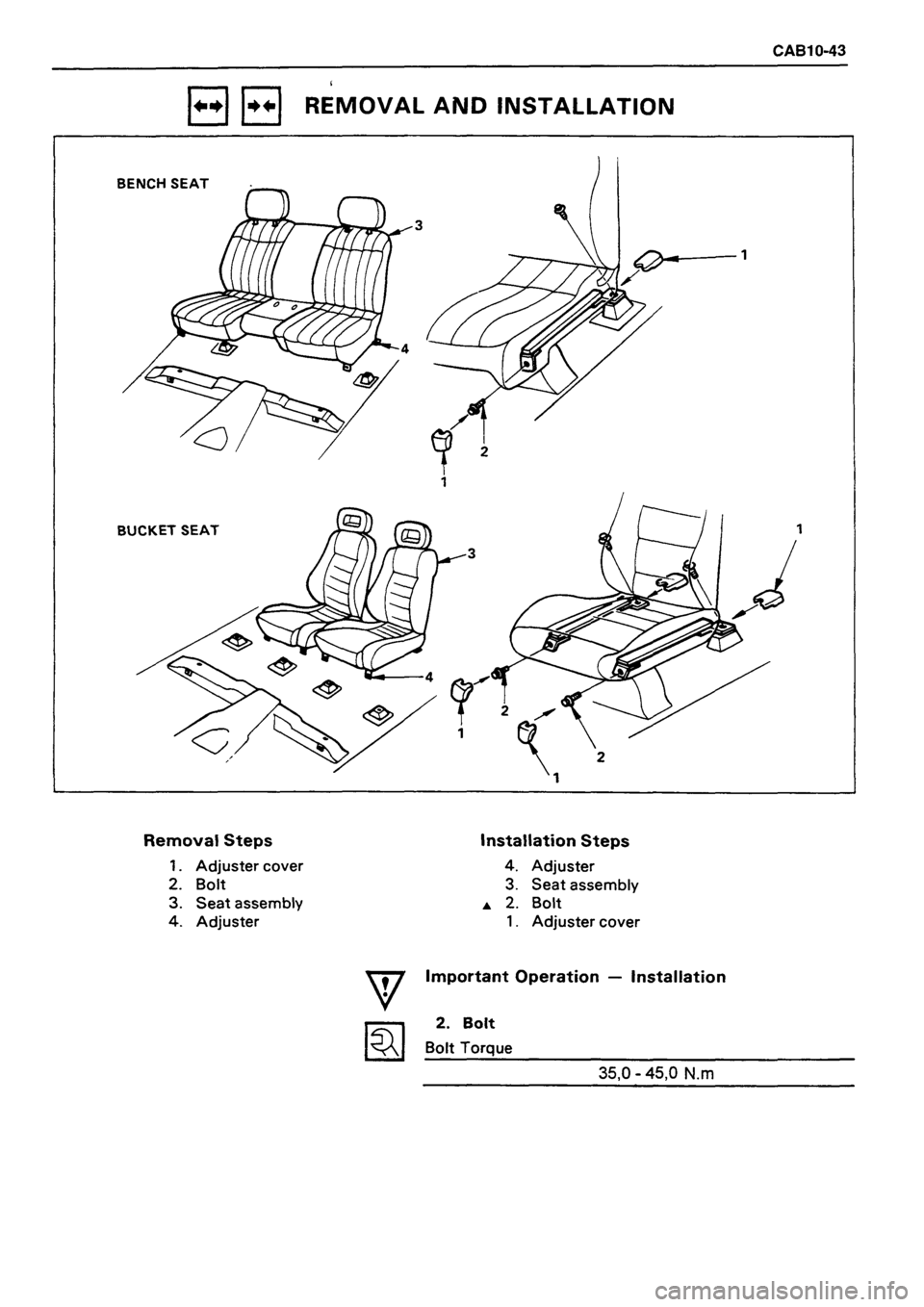 ISUZU TF SERIES 1993 Workshop Manual ISUZU TF SERIES 1993 Workshop Manual