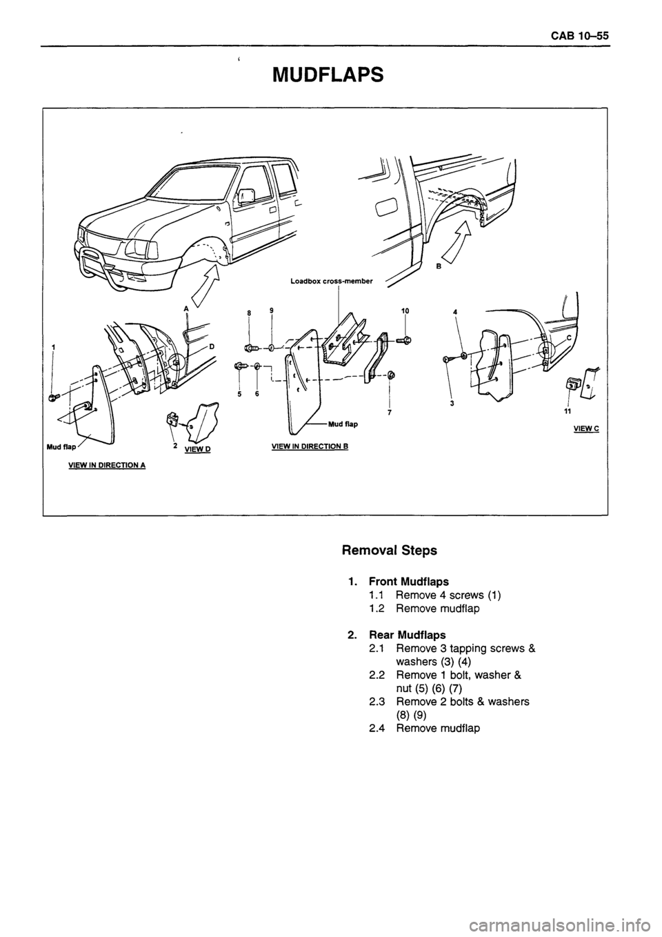 ISUZU TF SERIES 1993 Workshop Manual ISUZU TF SERIES 1993 Workshop Manual