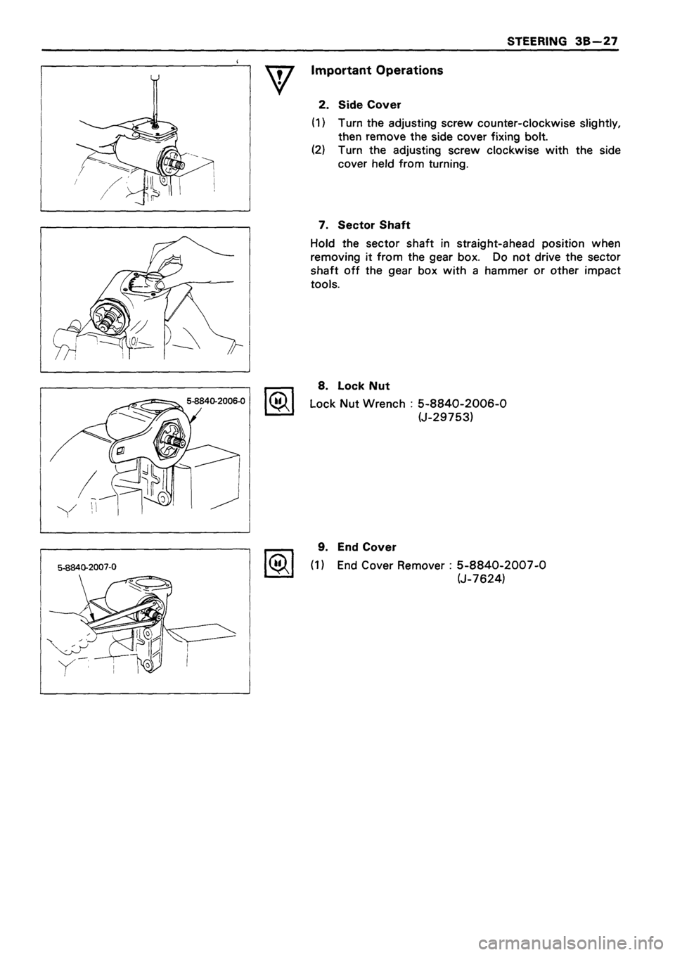 ISUZU TF SERIES 1993 Workshop Manual ISUZU TF SERIES 1993 Workshop Manual
