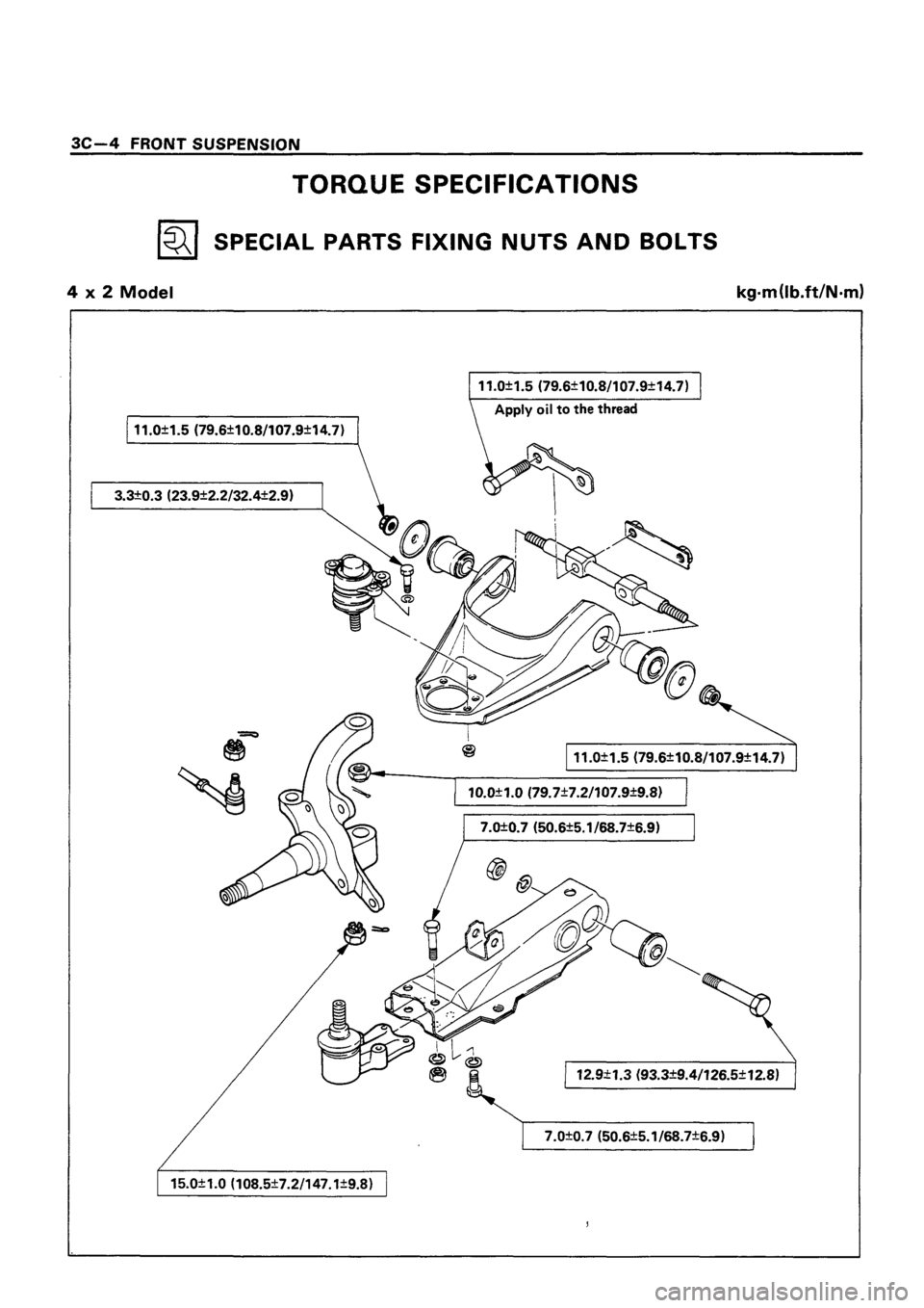 ISUZU TF SERIES 1993  Workshop Manual 