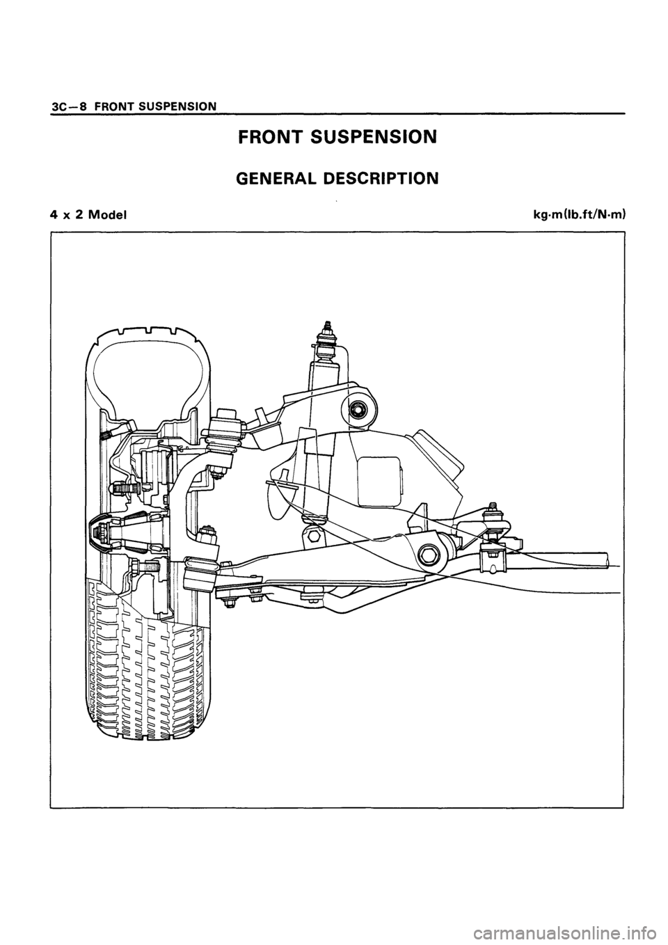 ISUZU TF SERIES 1993  Workshop Manual 