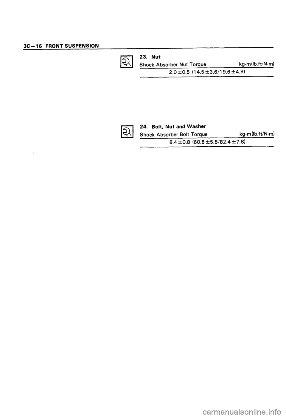 ISUZU TF SERIES 1993  Workshop Manual 