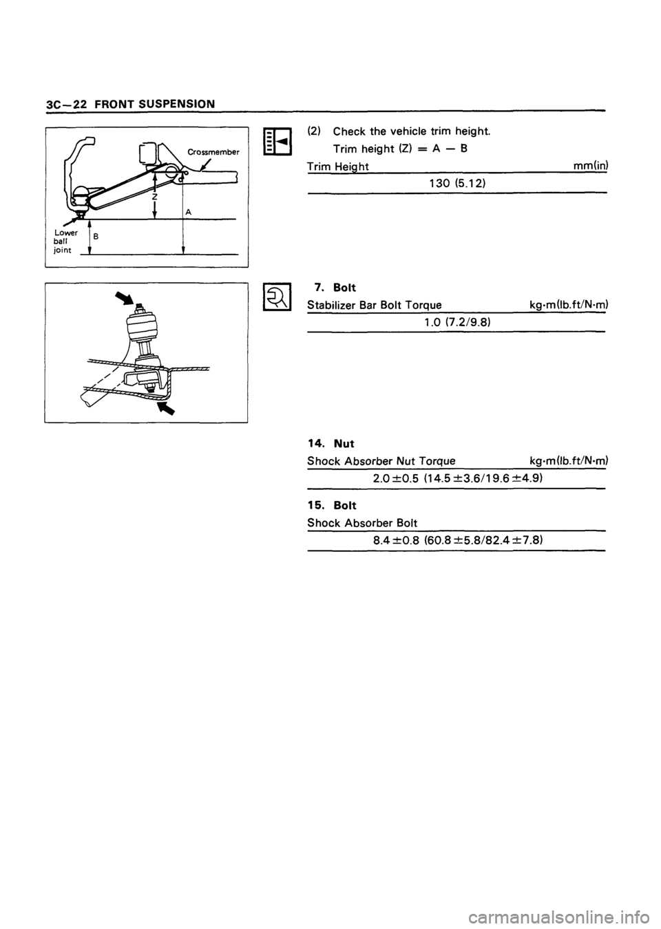 ISUZU TF SERIES 1993  Workshop Manual 