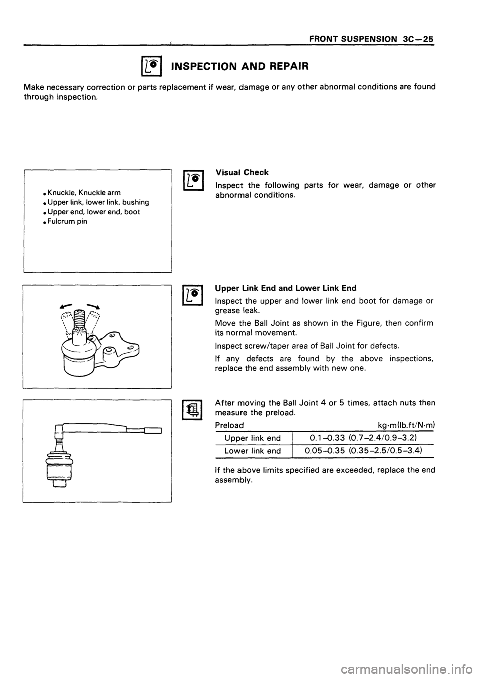 ISUZU TF SERIES 1993  Workshop Manual 