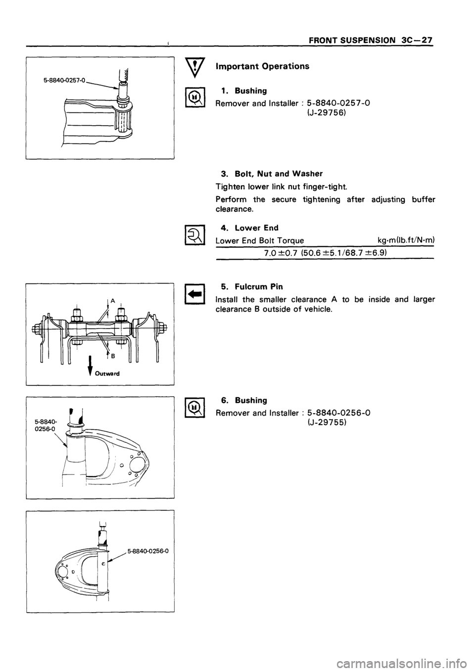 ISUZU TF SERIES 1993  Workshop Manual 