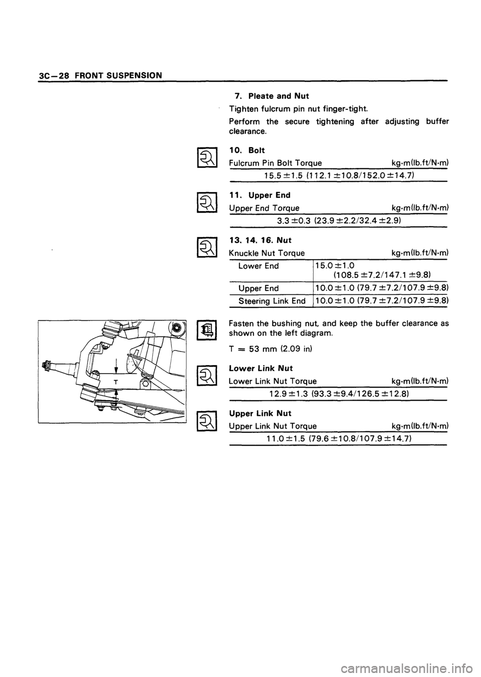 ISUZU TF SERIES 1993  Workshop Manual 