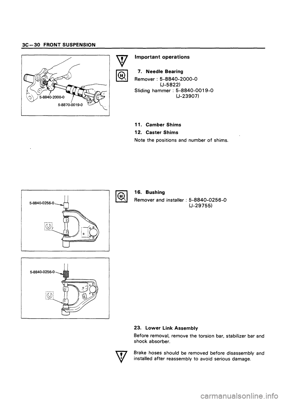 ISUZU TF SERIES 1993  Workshop Manual 