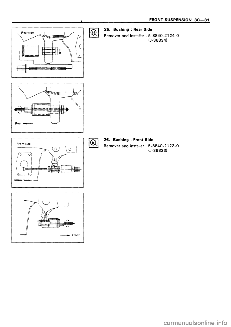 ISUZU TF SERIES 1993  Workshop Manual 