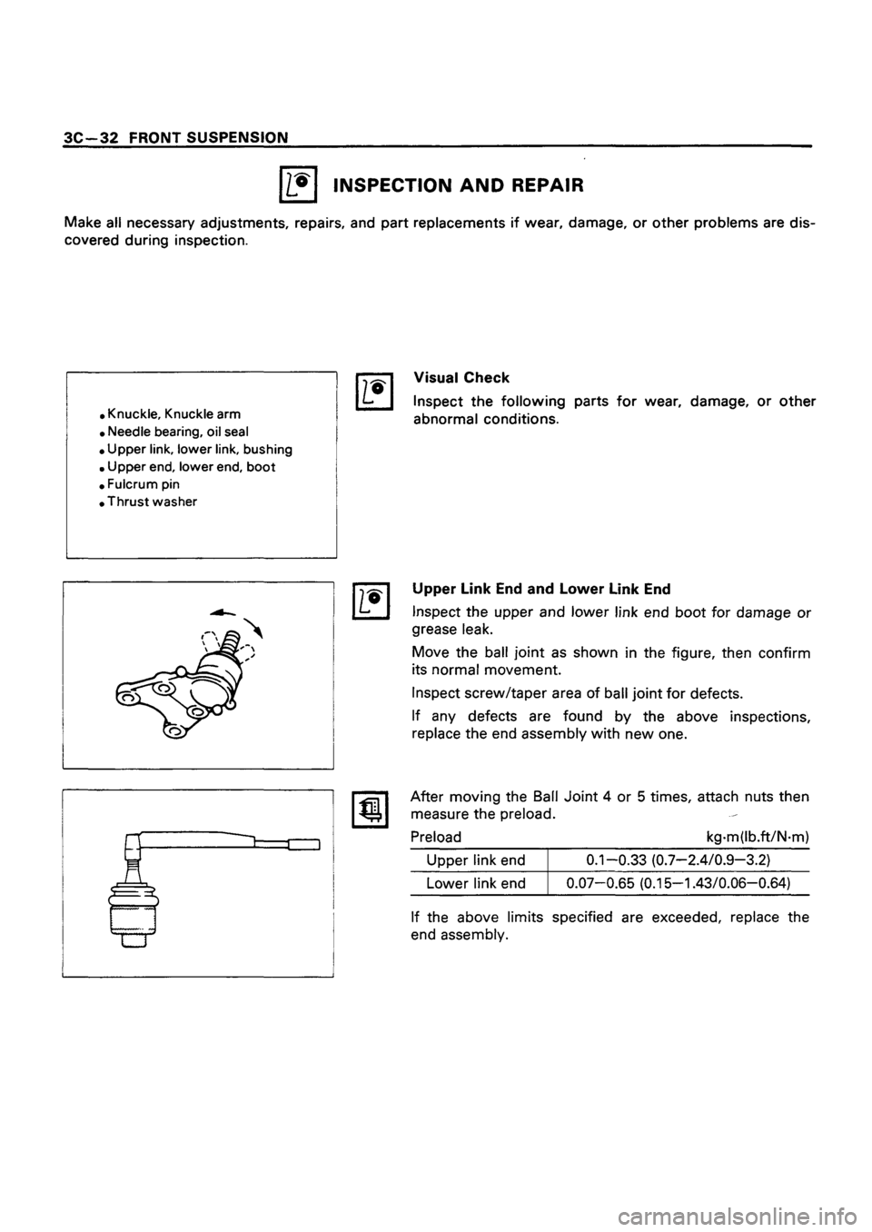 ISUZU TF SERIES 1993  Workshop Manual 