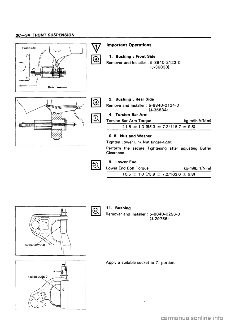 ISUZU TF SERIES 1993  Workshop Manual 