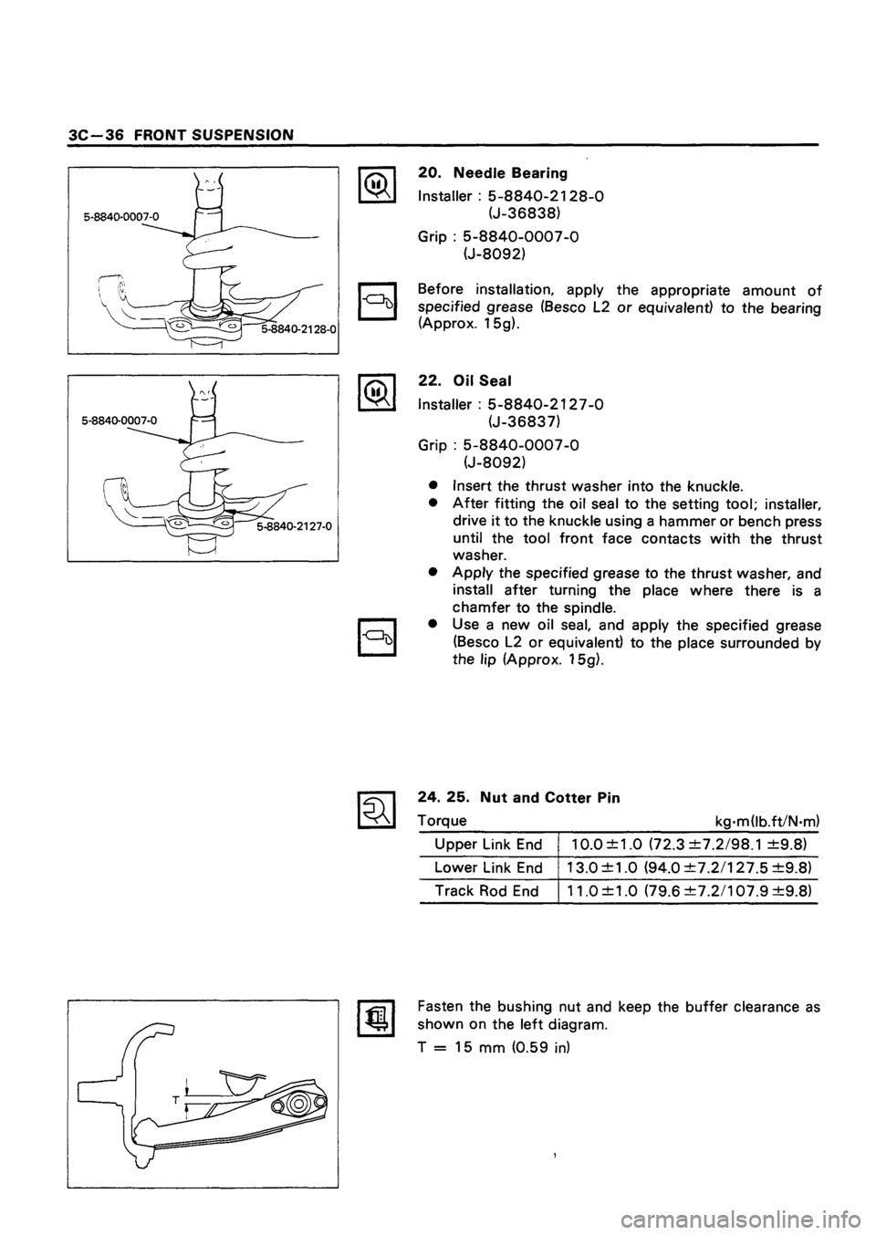 ISUZU TF SERIES 1993  Workshop Manual 