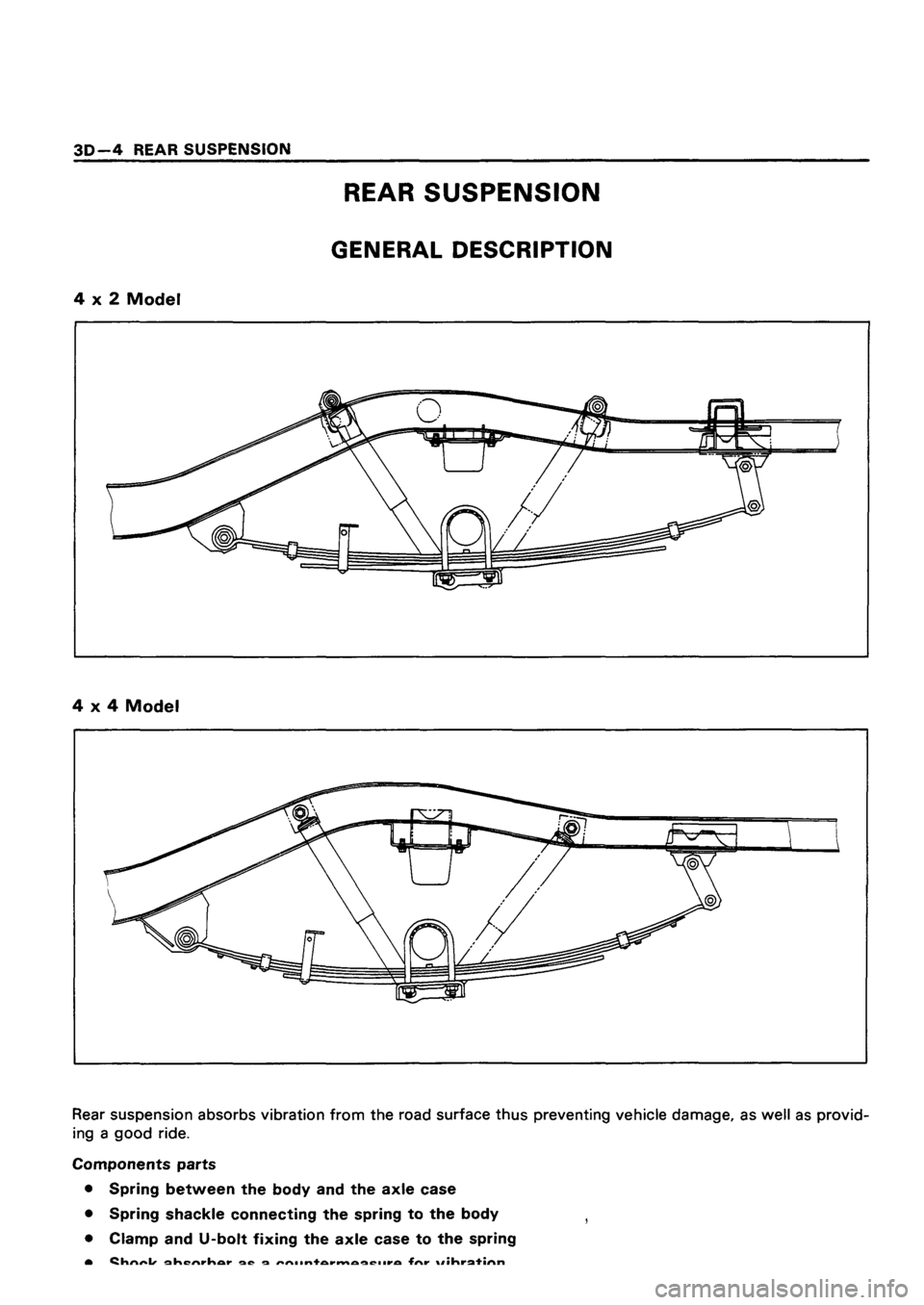 ISUZU TF SERIES 1993  Workshop Manual 