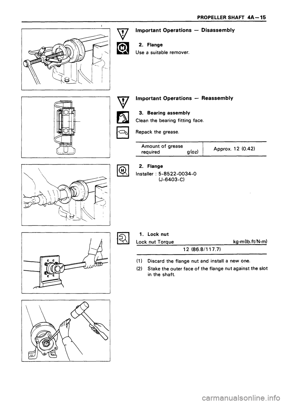ISUZU TF SERIES 1993  Workshop Manual 