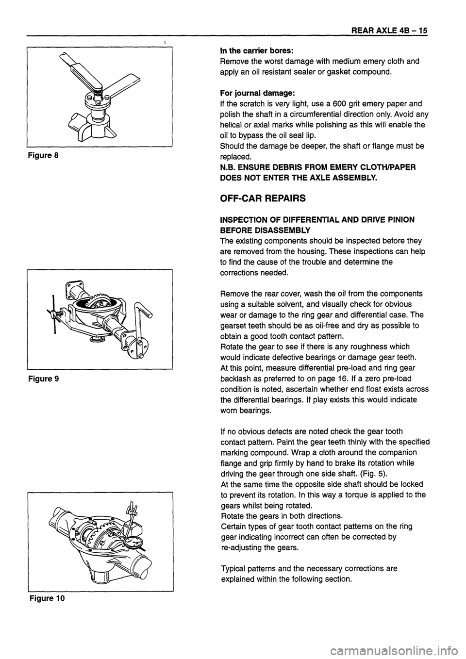 ISUZU TF SERIES 1993  Workshop Manual 