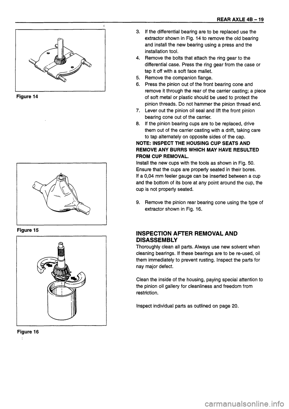 ISUZU TF SERIES 1993  Workshop Manual 