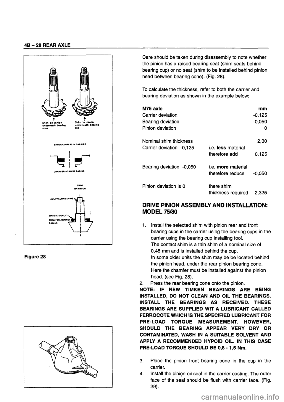ISUZU TF SERIES 1993  Workshop Manual 