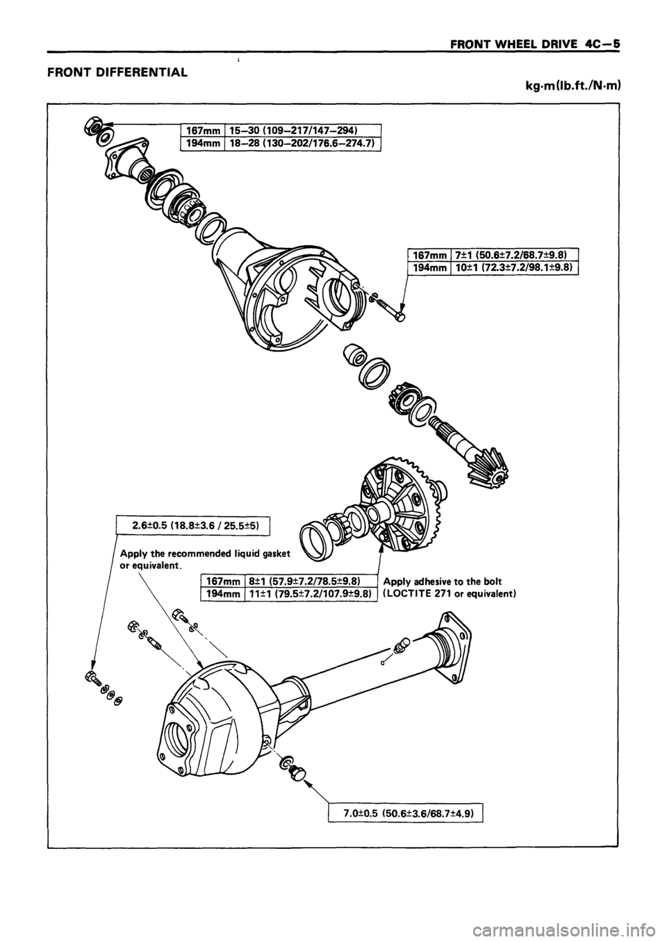 ISUZU TF SERIES 1993  Workshop Manual 