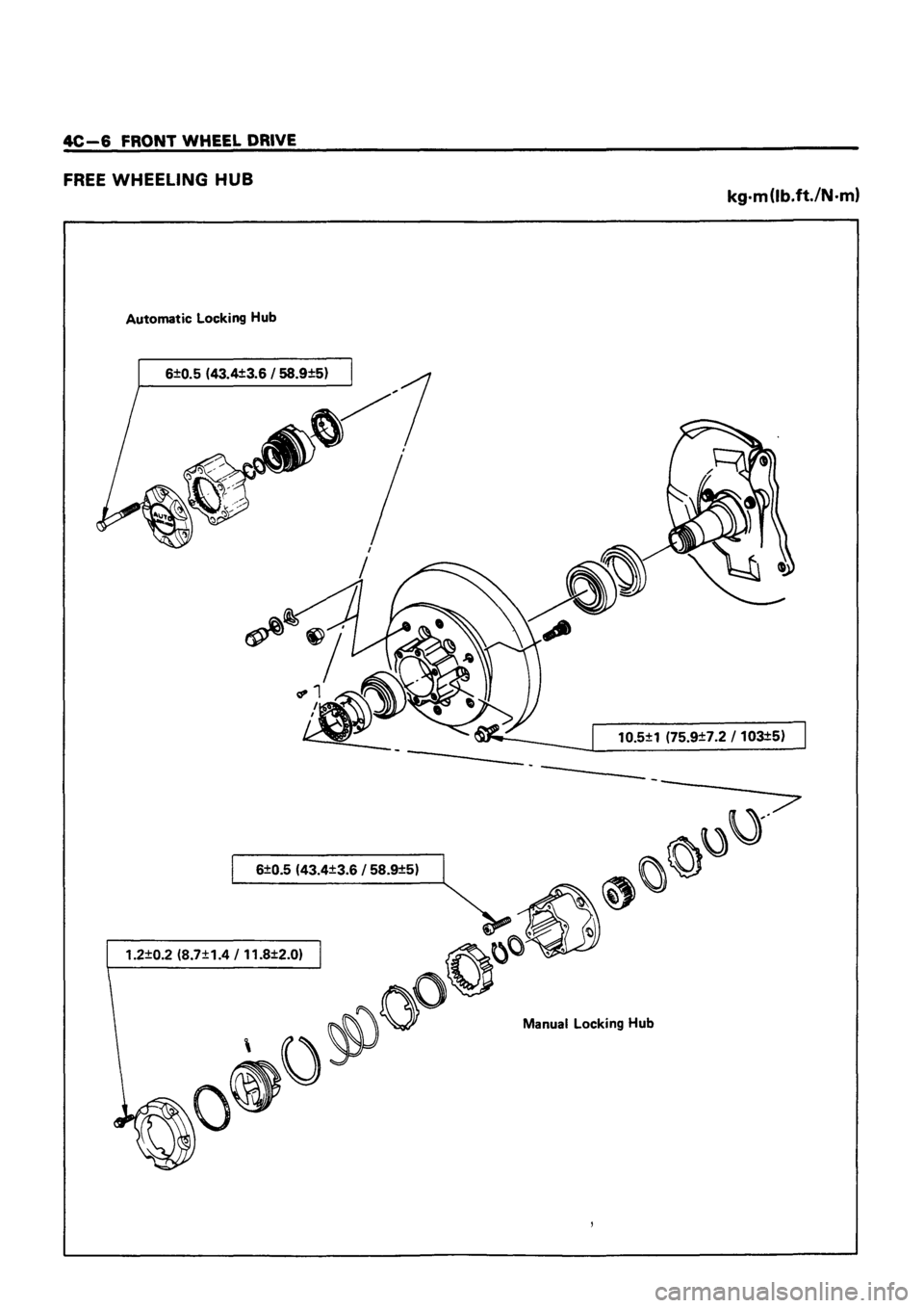 ISUZU TF SERIES 1993  Workshop Manual 